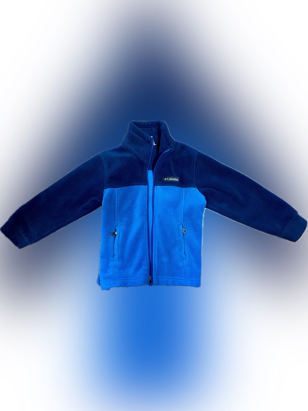 Columbia Kids Navy and Bright Blue Fleece Jacket
